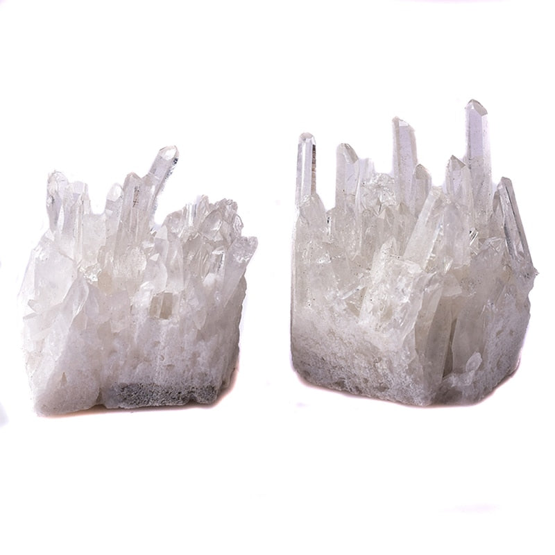Natural Crystal Cluster Cru Quartzo Branco Reiki Pedras de Cura